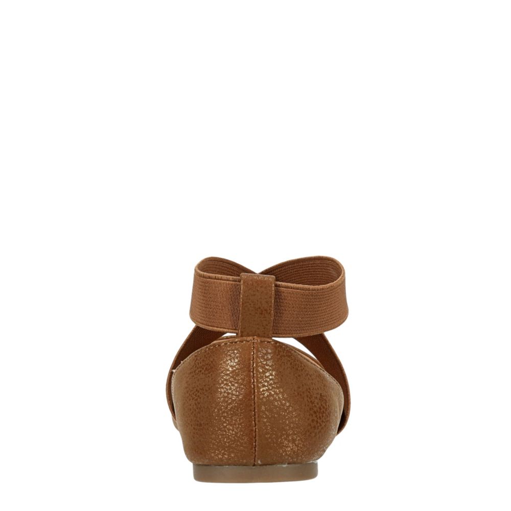 LUCKY BRAND Girls Envie Flat - TAN