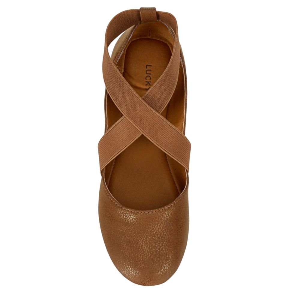 LUCKY BRAND Girls Envie Flat - TAN