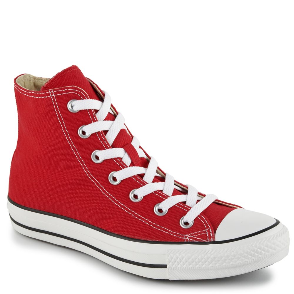 red high top sneakers