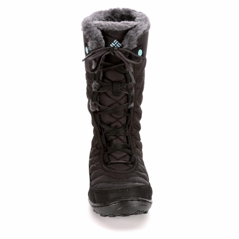 COLUMBIA Girls Minx Mid Waterproof Snow Boot - BLACK