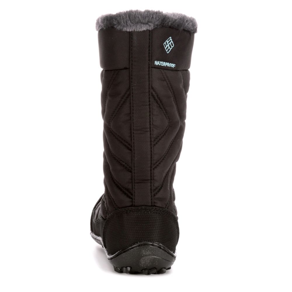 COLUMBIA Girls Minx Mid Waterproof Snow Boot - BLACK
