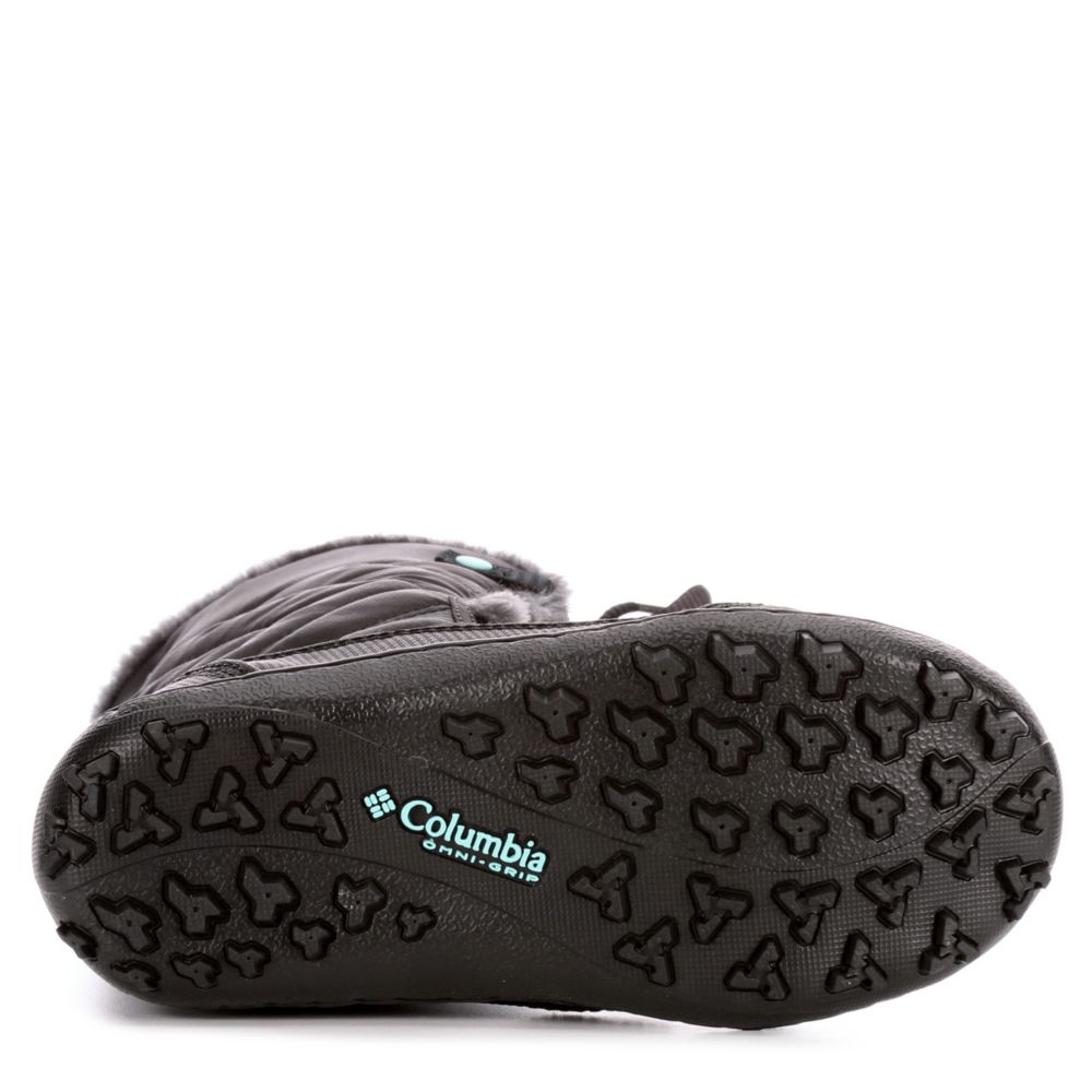 COLUMBIA Girls Minx Mid Waterproof Snow Boot - BLACK