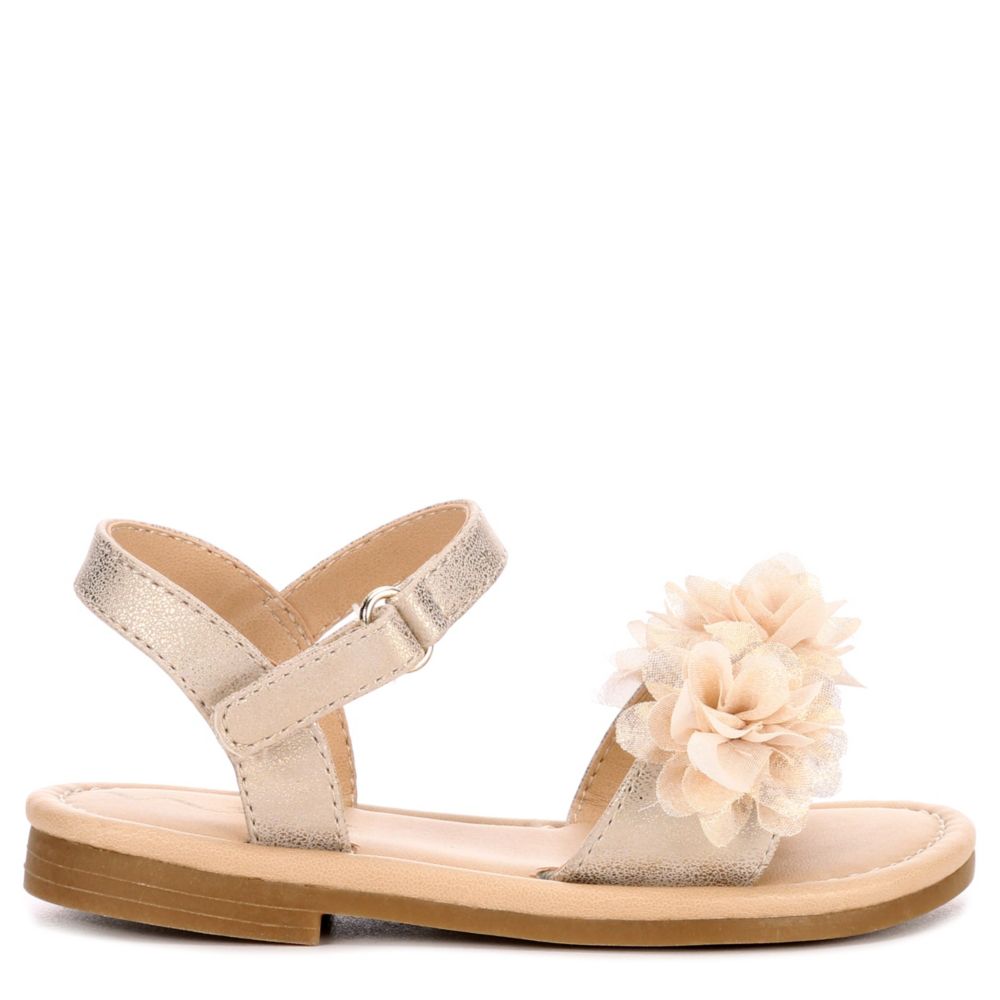 NINA KIDS Girls Infant P-cindy Flat Sandal - GOLD