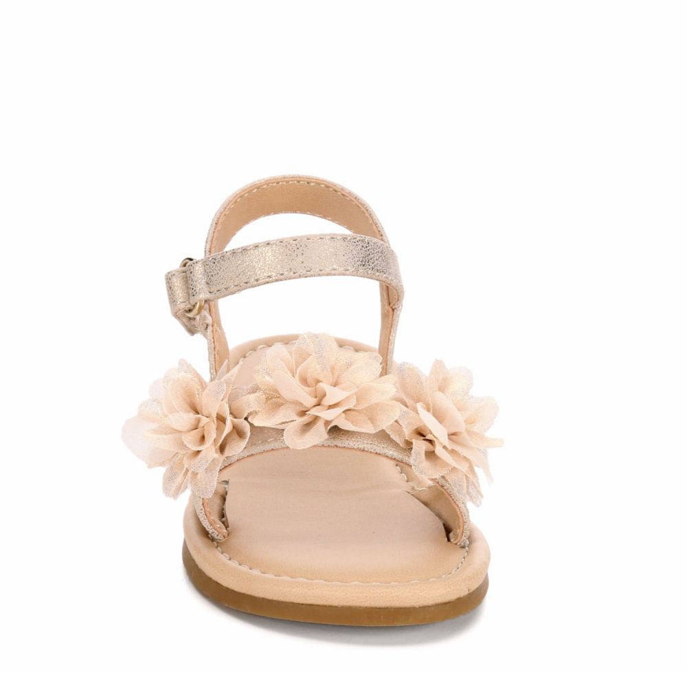 NINA KIDS Girls Infant P-cindy Flat Sandal - GOLD