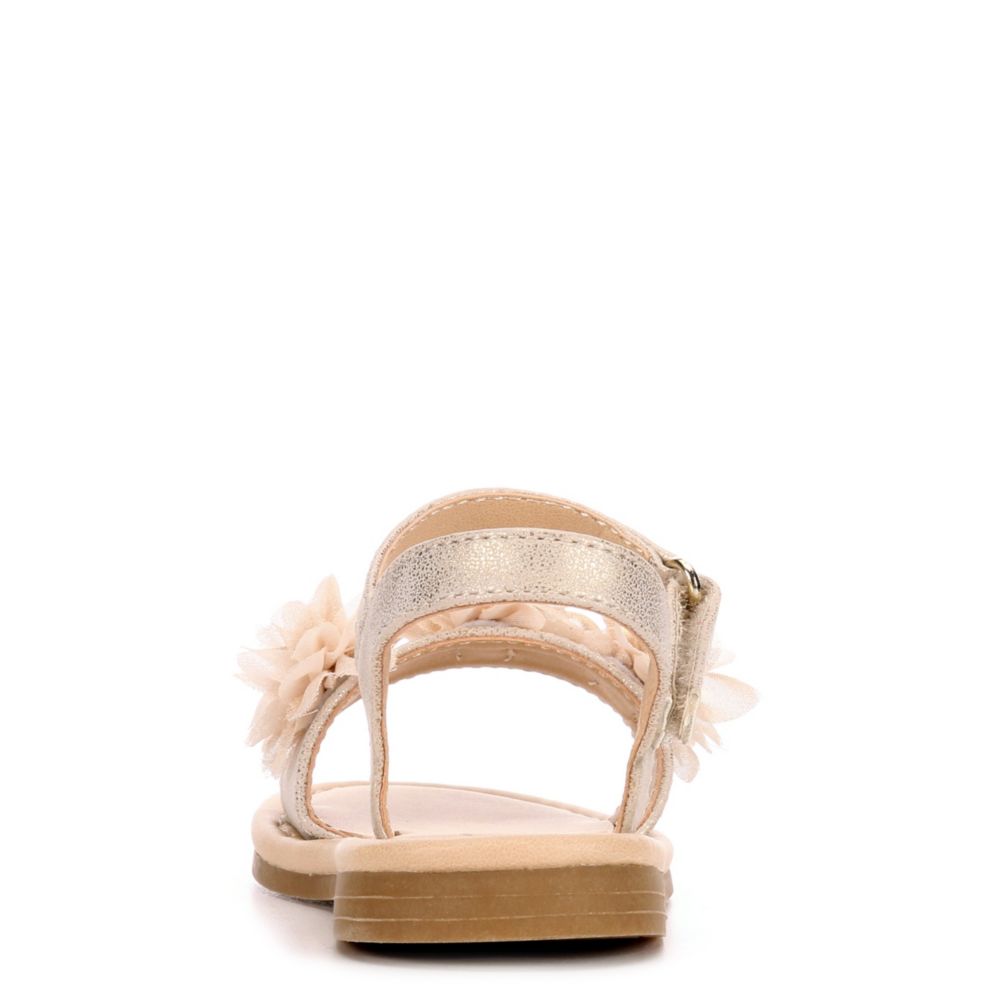 NINA KIDS Girls Infant P-cindy Flat Sandal - GOLD