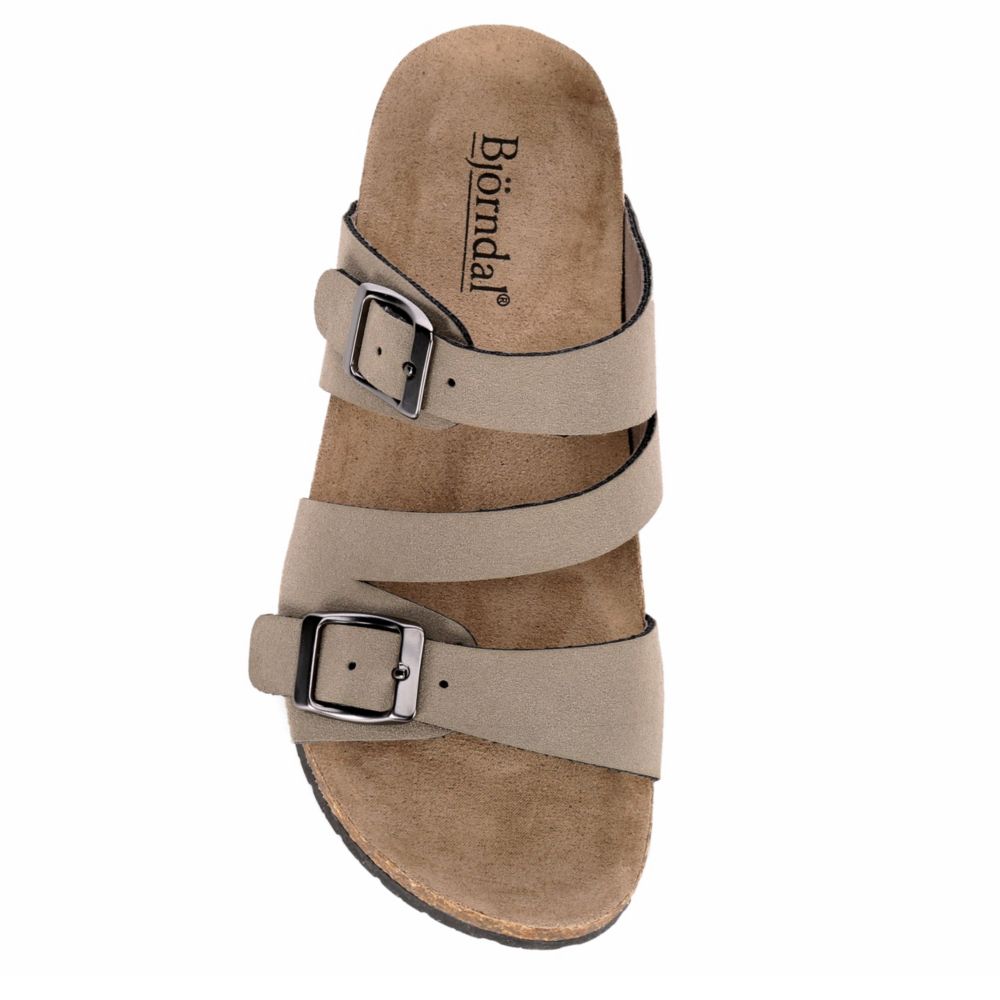 BJORNDAL Girls Willow Footbed Sandal - TAUPE