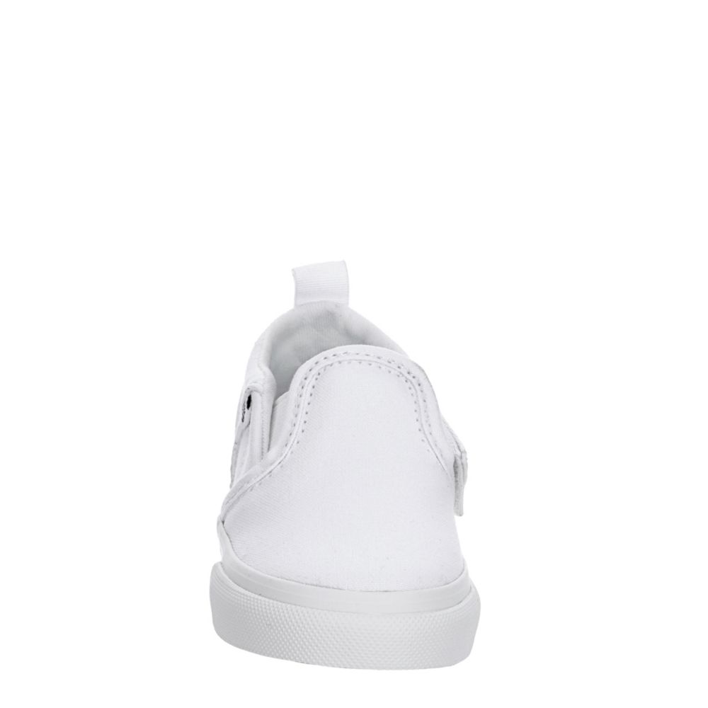 VANS Boys Infant Asher Slip On Sneaker - WHITE