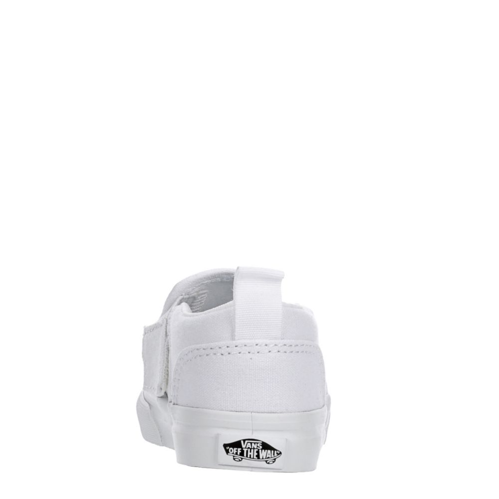 VANS Boys Infant Asher Slip On Sneaker - WHITE