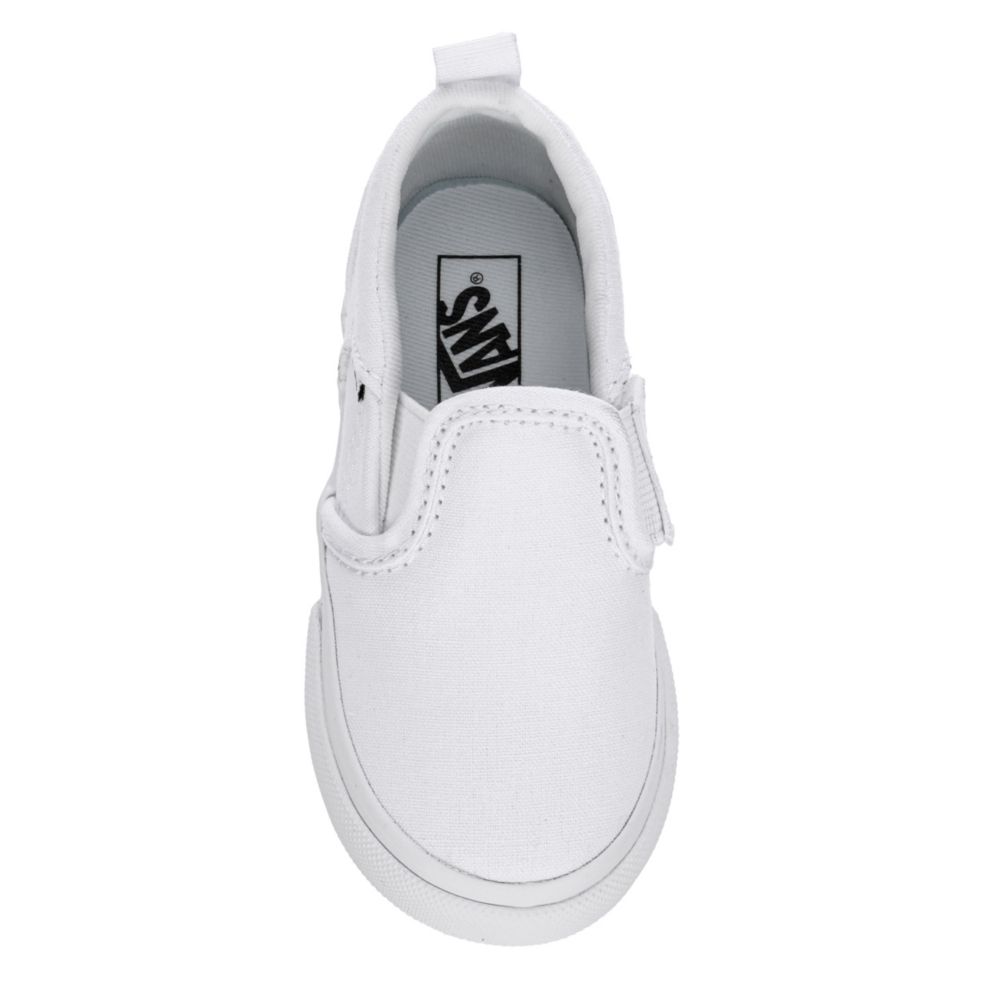 VANS Boys Infant Asher Slip On Sneaker - WHITE