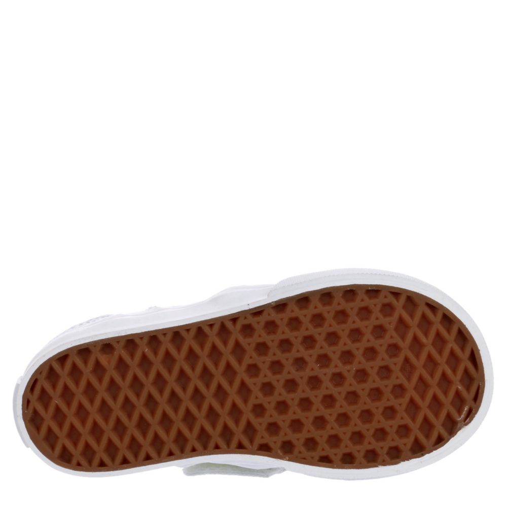 VANS Boys Infant Asher Slip On Sneaker - WHITE