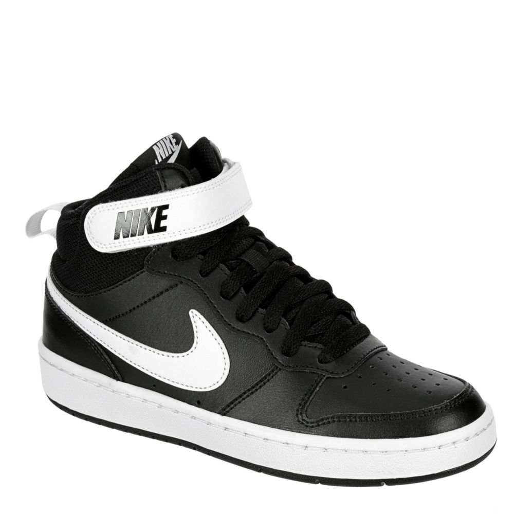 nike court borough mid white sneakers