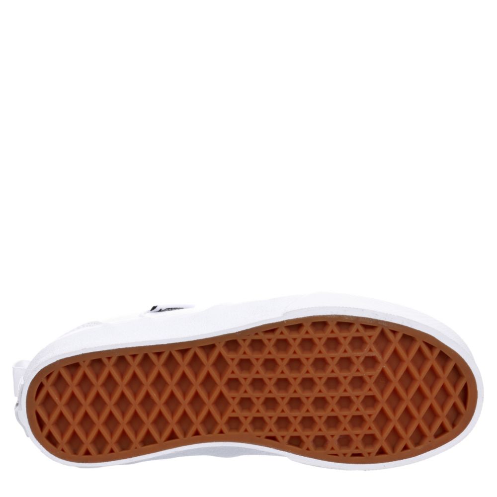 VANS Boys Asher Slip-on Sneaker - WHITE
