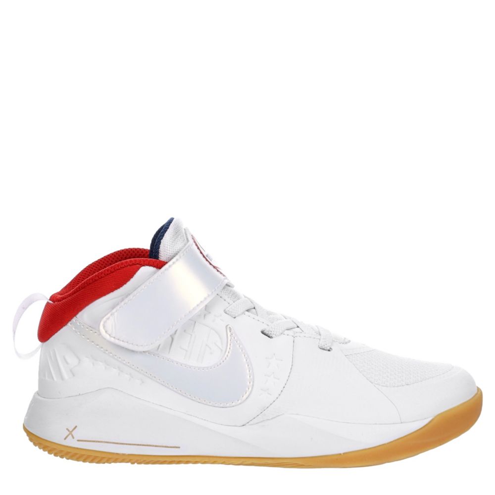 NIKE Boys Hustle D9 Basketball Shoe - WHITE