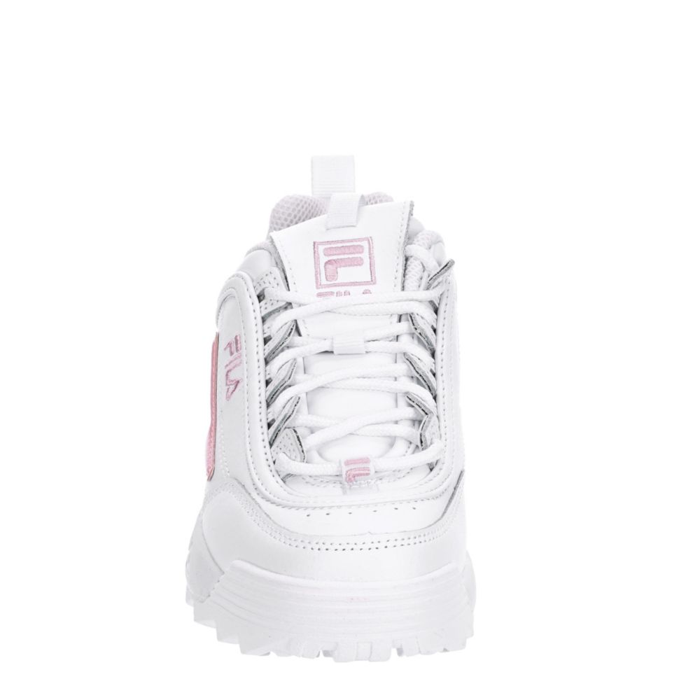 FILA Girls Disruptor Ii Metallic Sneaker - WHITE