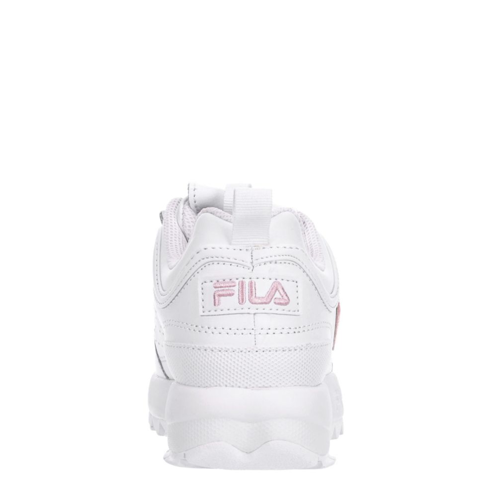 FILA Girls Disruptor Ii Metallic Sneaker - WHITE