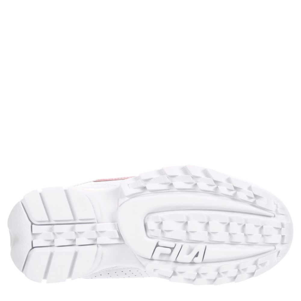 FILA Girls Disruptor Ii Metallic Sneaker - WHITE