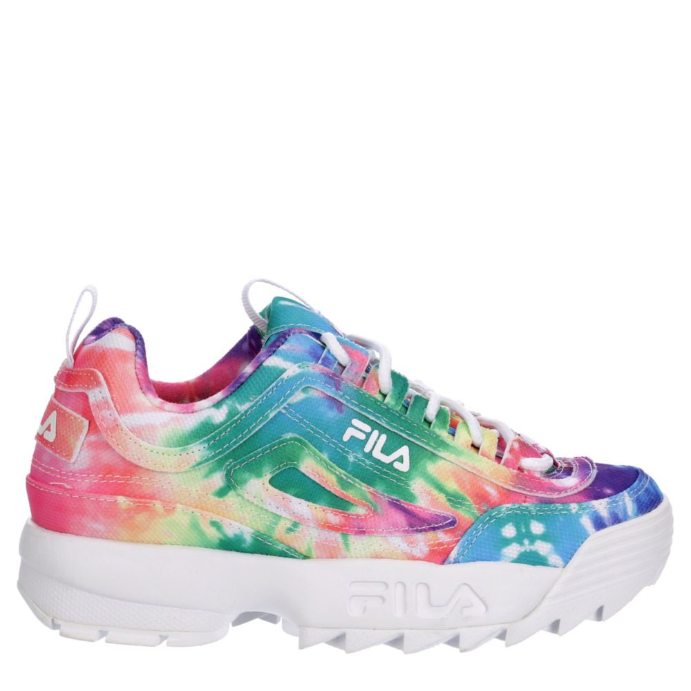 womens fila disruptor 2 tie dye