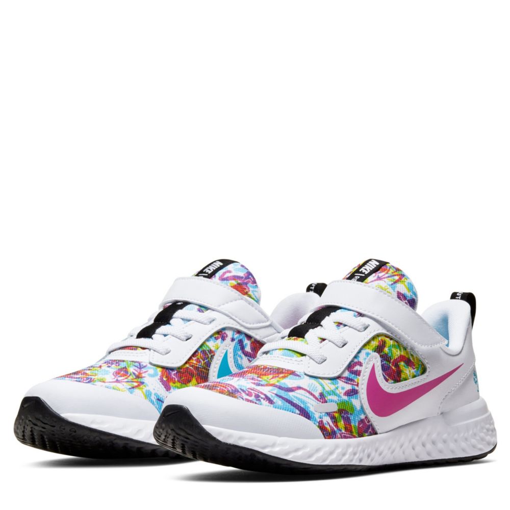 NIKE Girls Revolution 5 Sneaker - WHITE