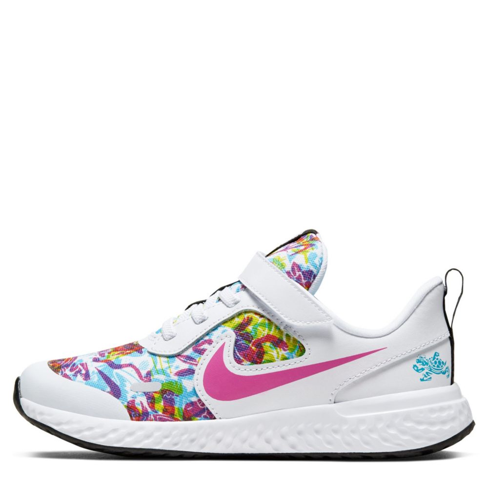 NIKE Girls Revolution 5 Sneaker - WHITE
