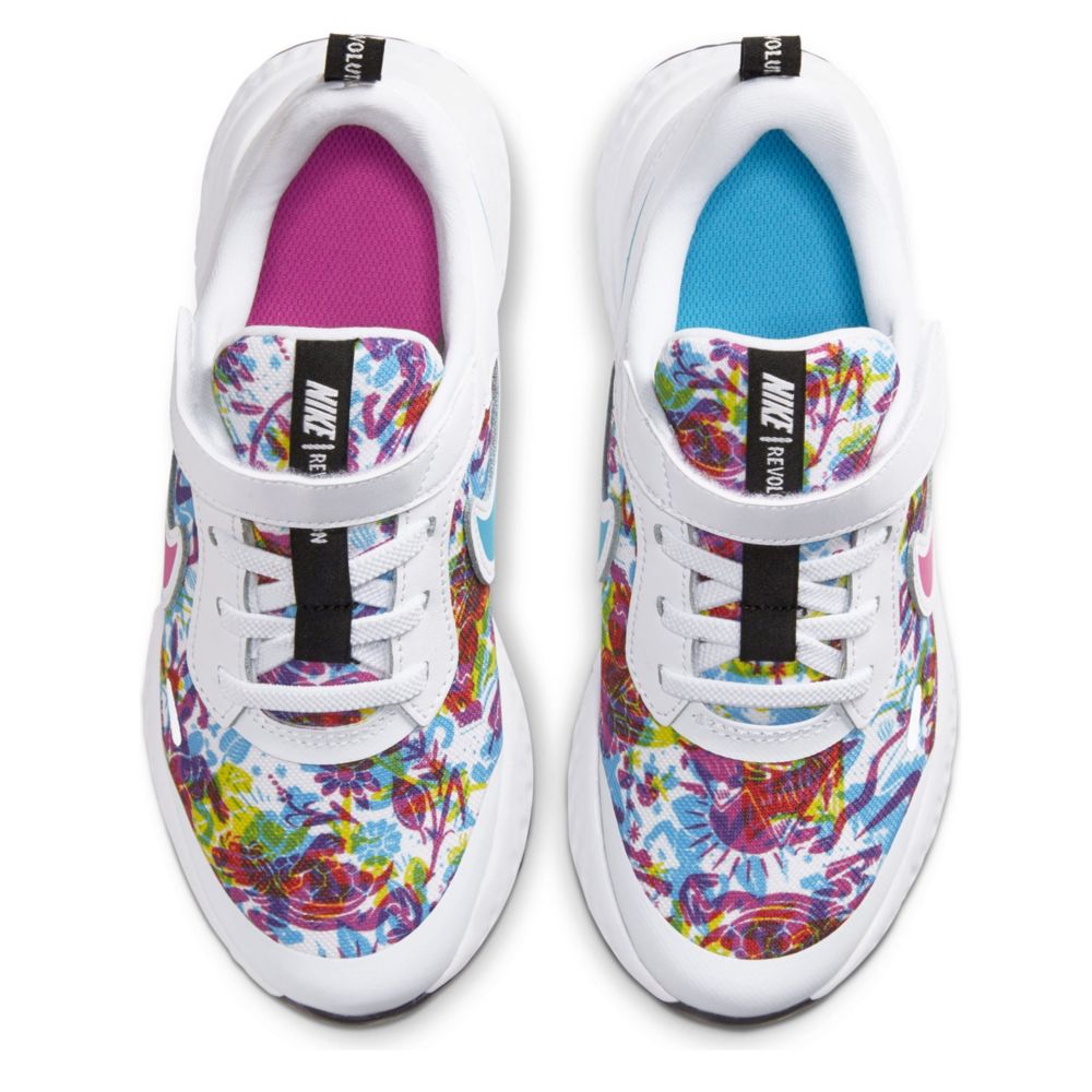 NIKE Girls Revolution 5 Sneaker - WHITE
