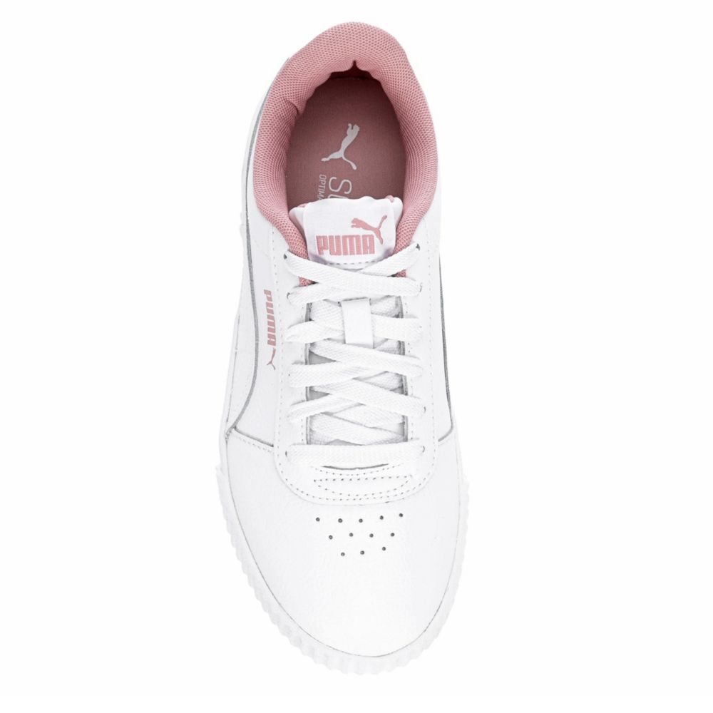 PUMA Girls Carina Sneaker - WHITE