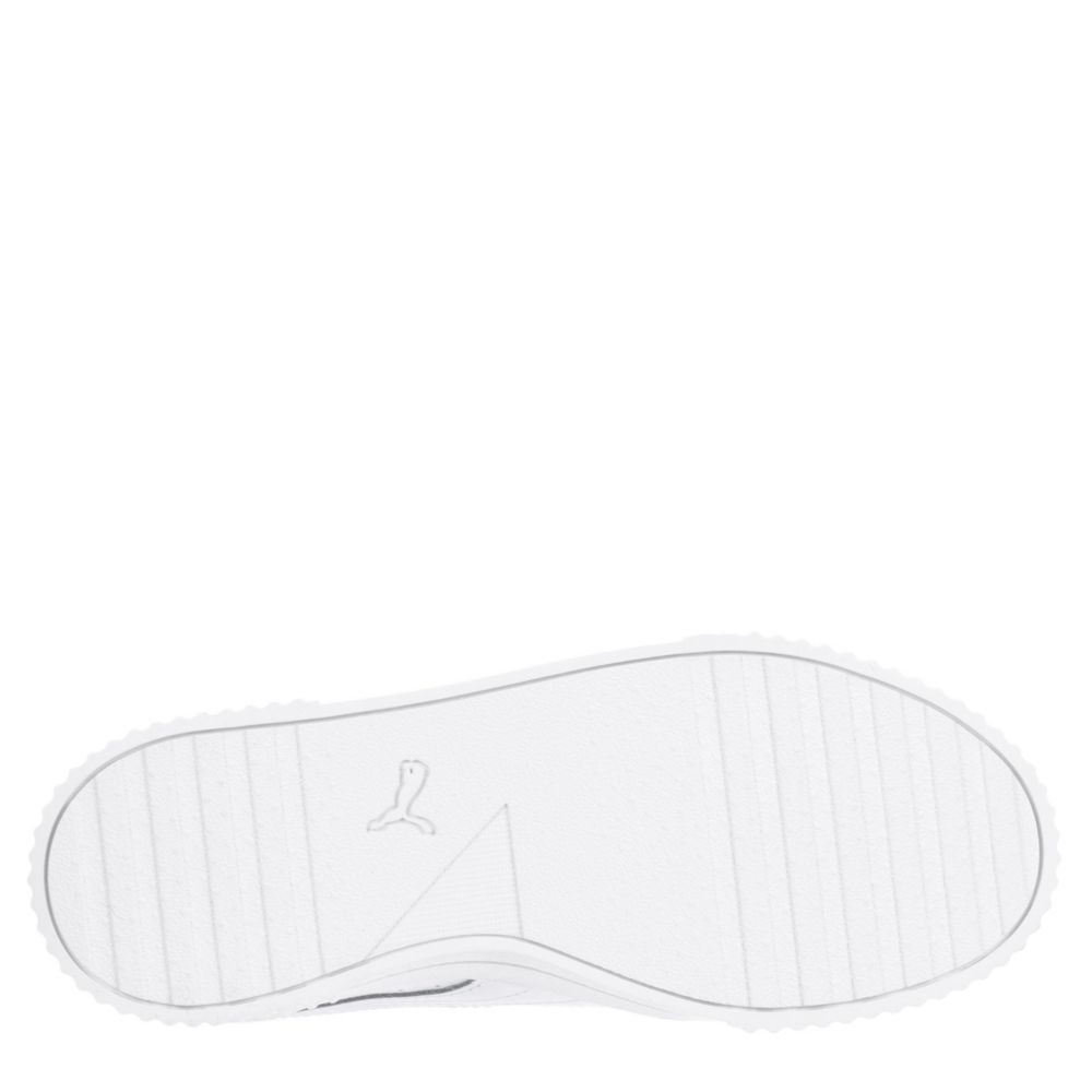 PUMA Girls Carina Sneaker - WHITE