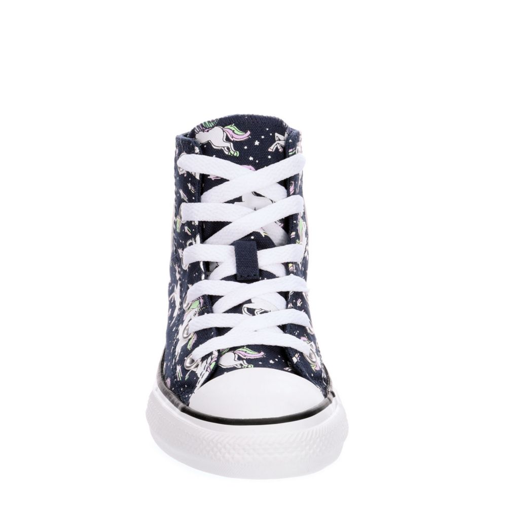 CONVERSE Girls Chuck Taylor All Star High Top Sneaker - NAVY