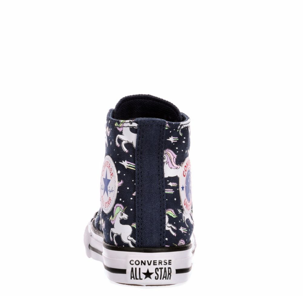 CONVERSE Girls Chuck Taylor All Star High Top Sneaker - NAVY