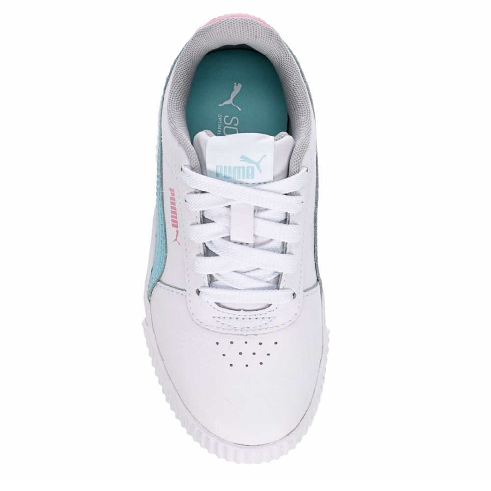 PUMA Girls Carina Sneaker - WHITE