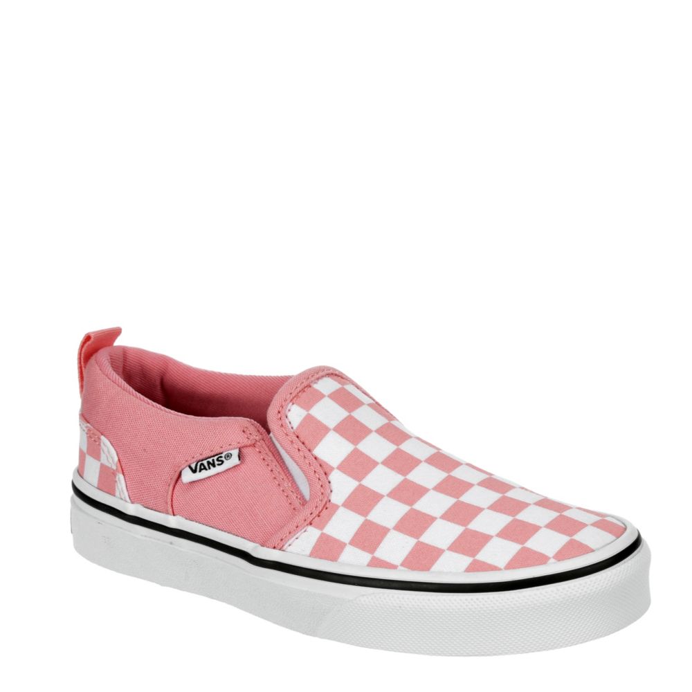 vans asher slip on pink