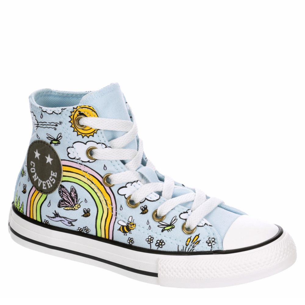 CONVERSE Girls Chuck Taylor All Star High Top Sneaker - BLUE