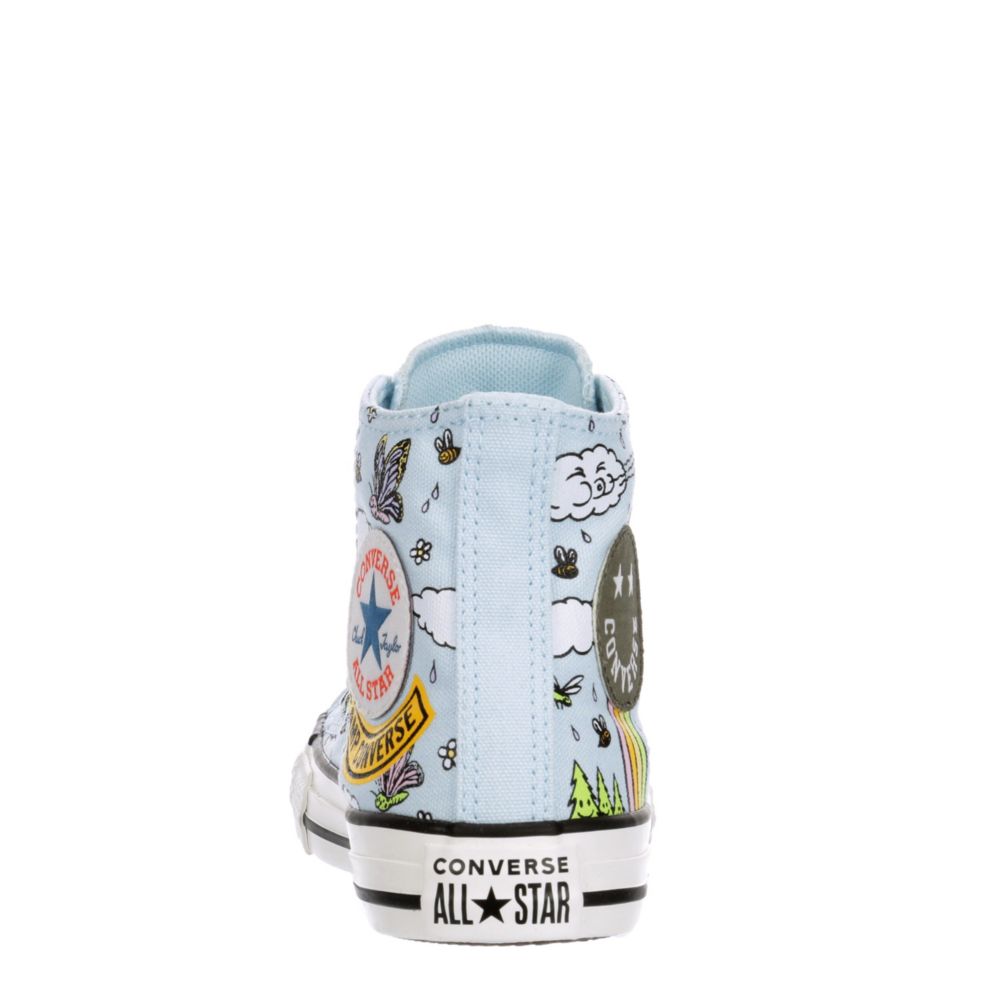 CONVERSE Girls Chuck Taylor All Star High Top Sneaker - BLUE