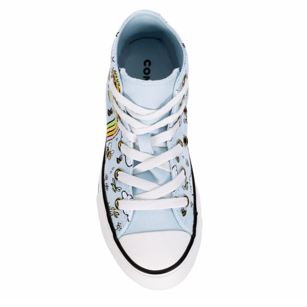 CONVERSE Girls Chuck Taylor All Star High Top Sneaker - BLUE