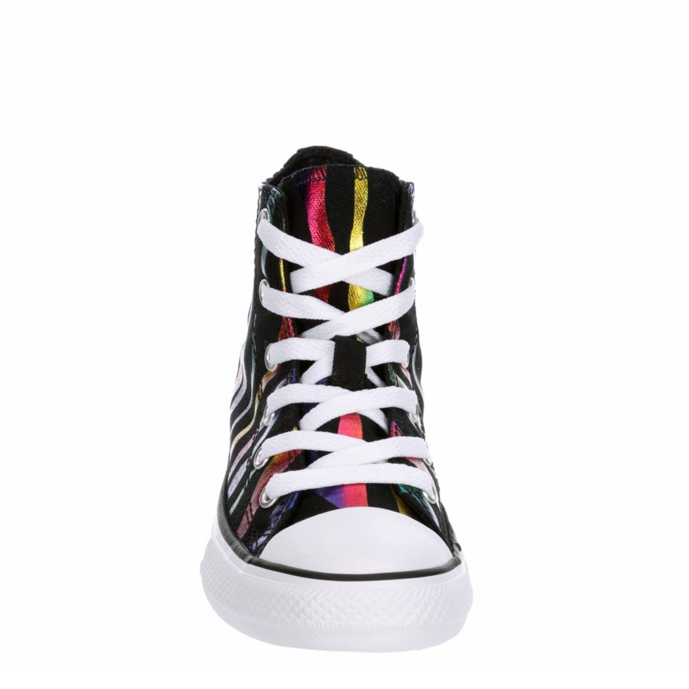 CONVERSE Girls Chuck Taylor All Star High Top Sneaker - BLACK