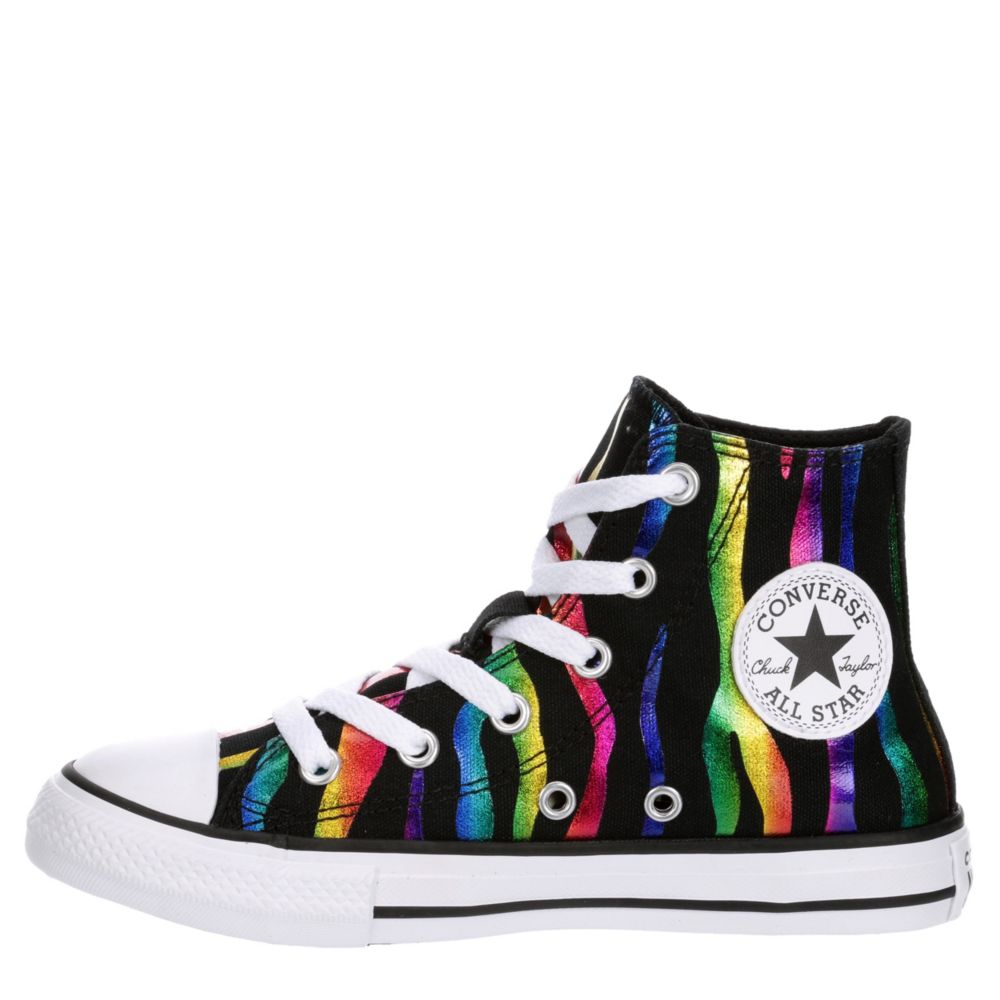 CONVERSE Girls Chuck Taylor All Star High Top Sneaker - BLACK