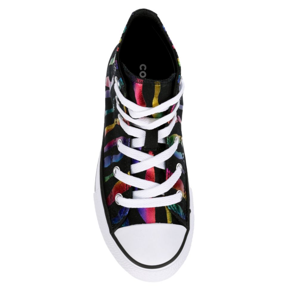 CONVERSE Girls Chuck Taylor All Star High Top Sneaker - BLACK