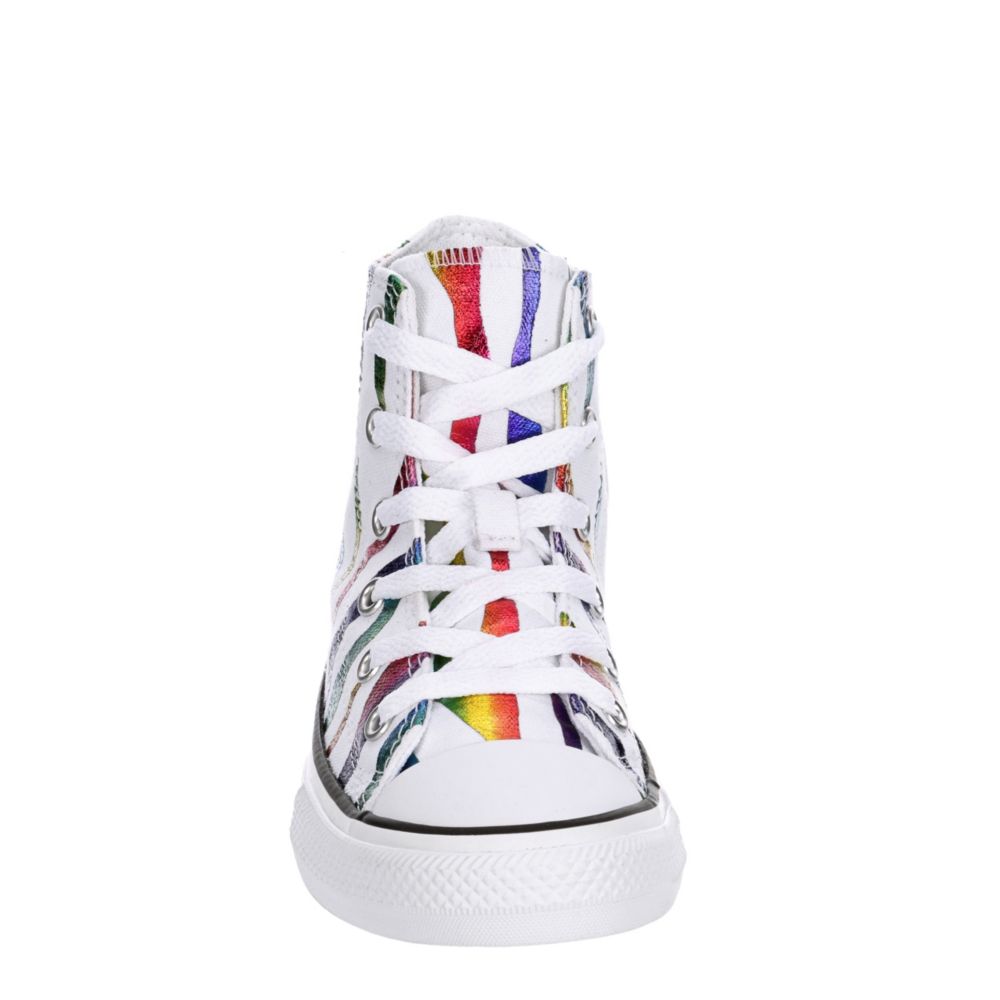 CONVERSE Girls Chuck Taylor All Star High Top Sneaker - WHITE