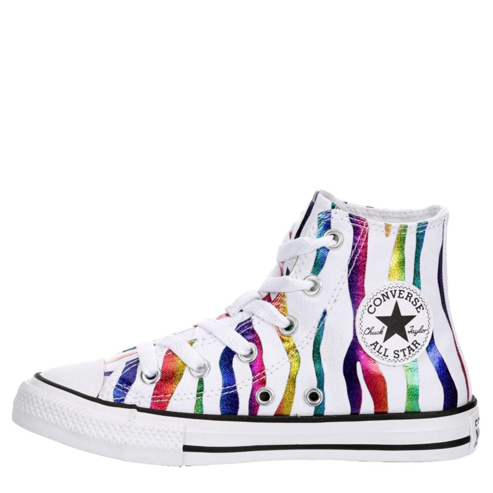 CONVERSE Girls Chuck Taylor All Star High Top Sneaker - WHITE