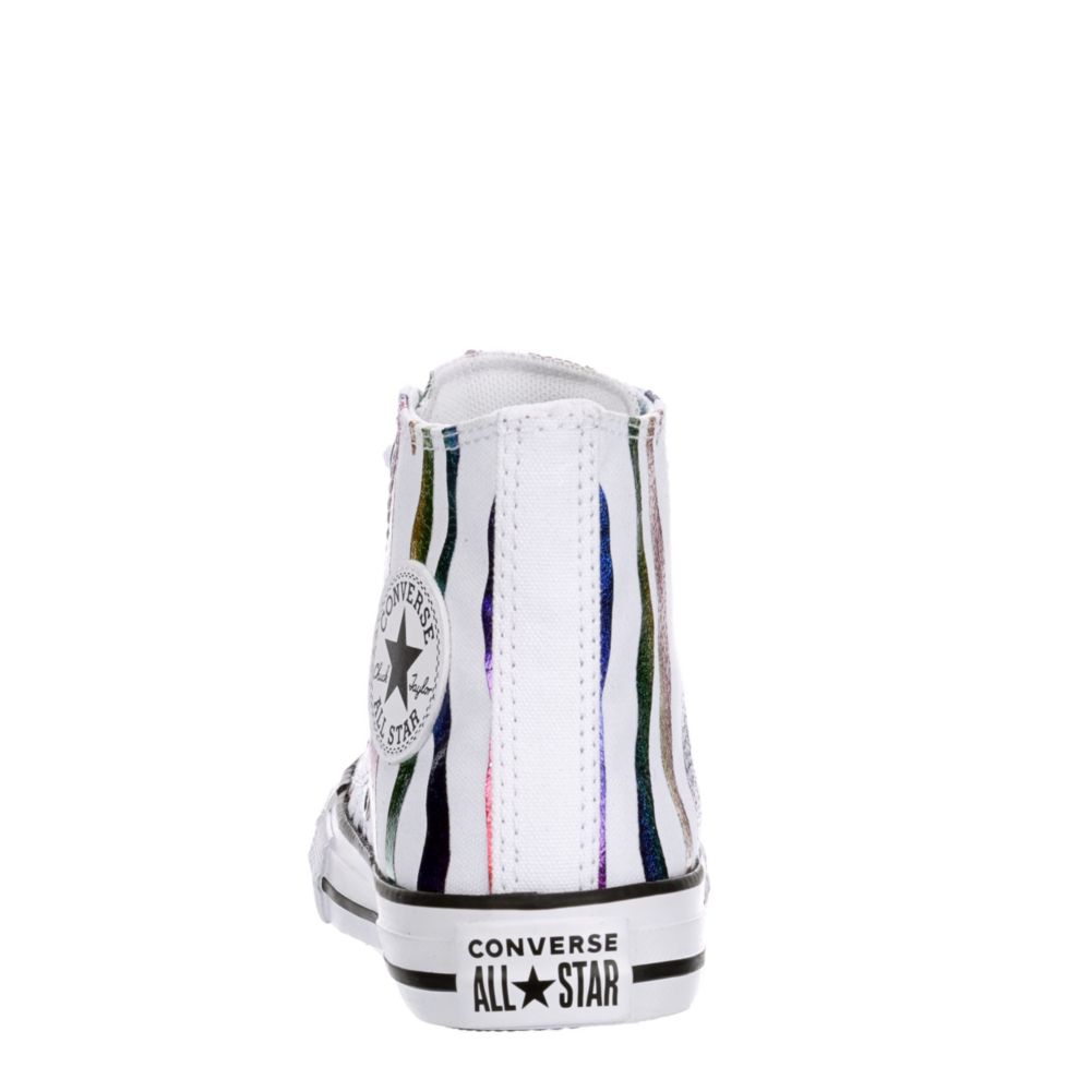 CONVERSE Girls Chuck Taylor All Star High Top Sneaker - WHITE