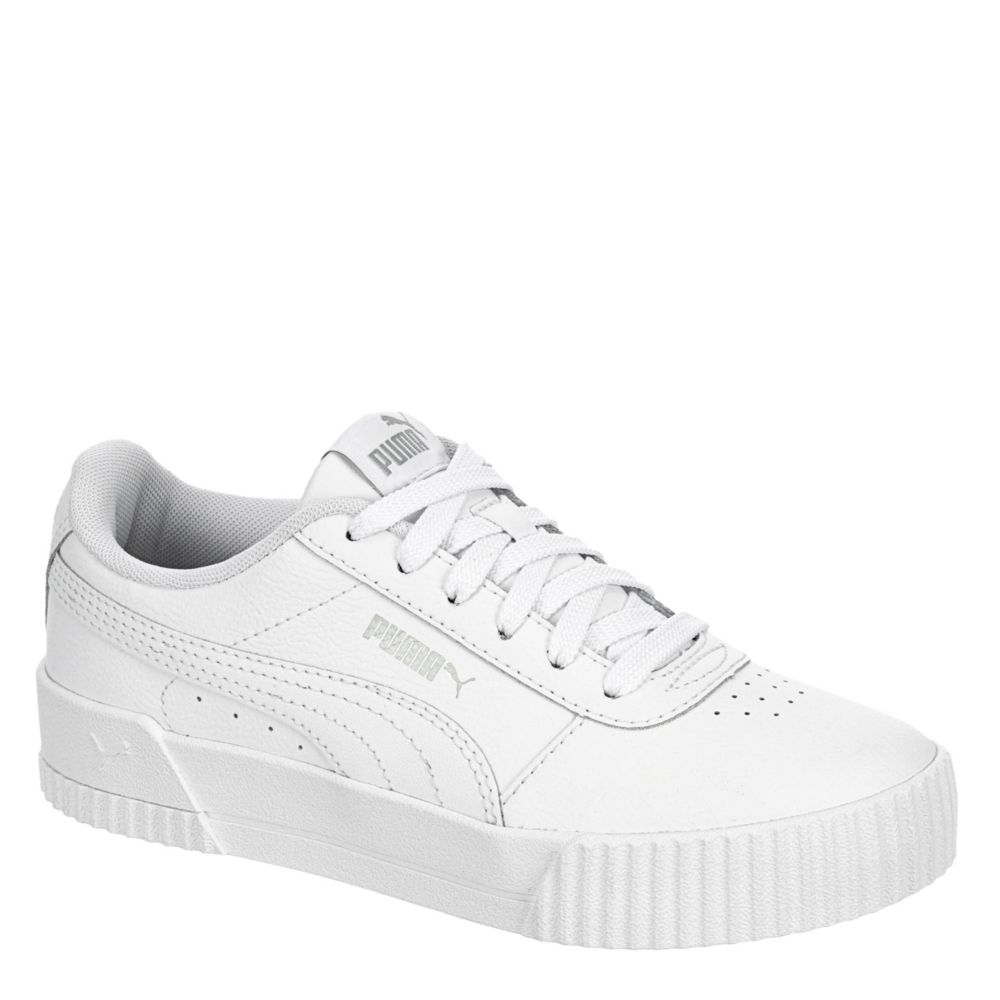 White Puma Girls Carina Sneaker | Court 