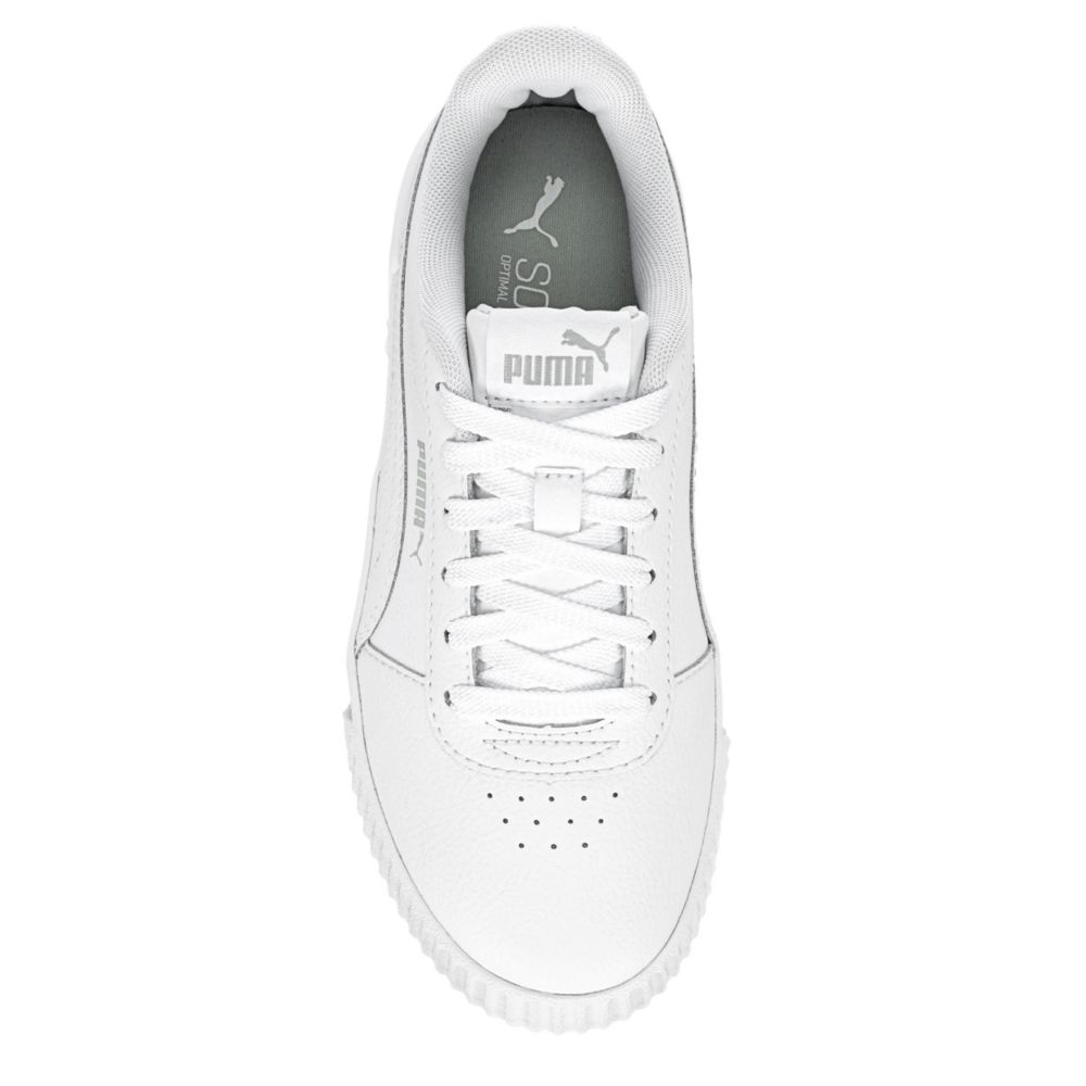 PUMA Girls Carina Sneaker - WHITE