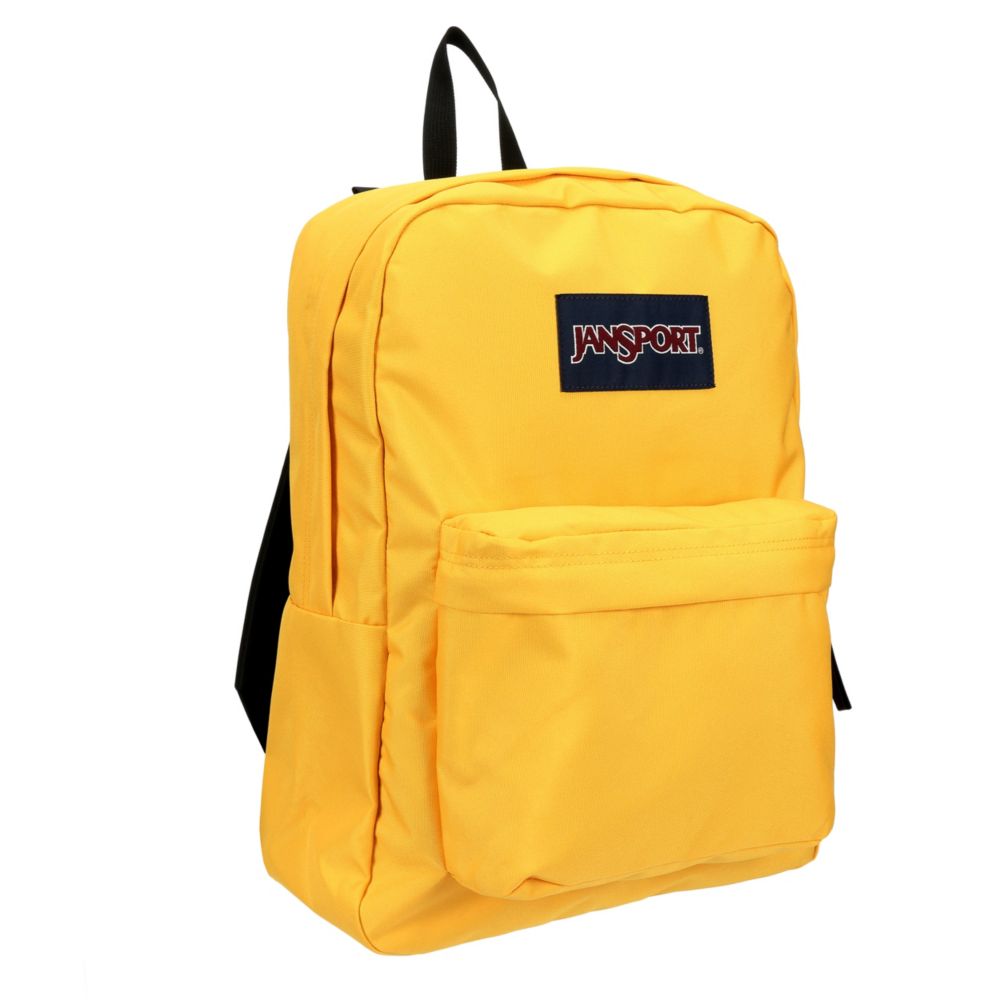 yellow jansport bag