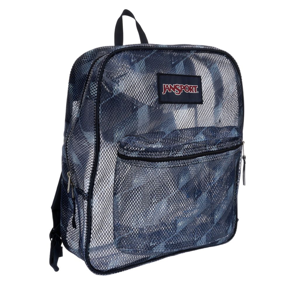 jansport black mesh backpack