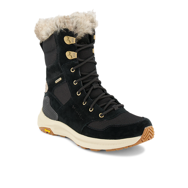 Merrell Ontario Tall Polar Damen Schnürboot Schwarz