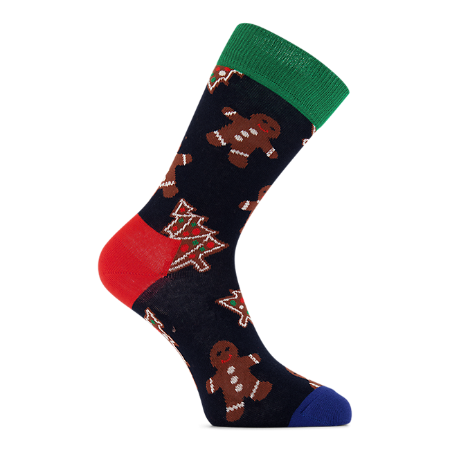 Happy Socks Gingerbread Cookies Geschenkbox Socken 36-40;41-46 VZ8595 Happy Socks Gingerbread Cookies Geschenkbox Socken 36-40;41-46 VZ8595