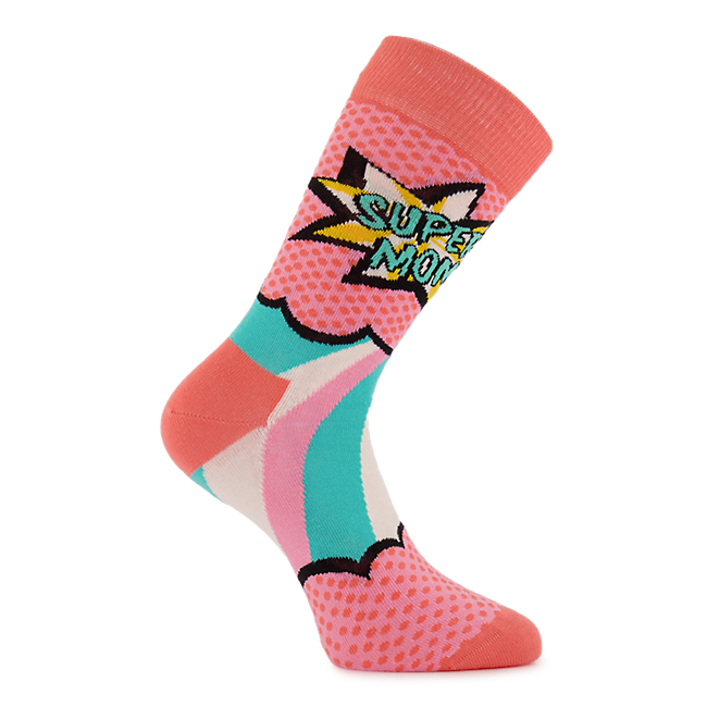 Happy Socks Super Mom Damen Socken 36-40 VZ6644