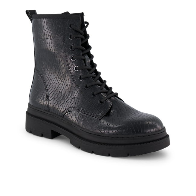 Tamaris Damen Schnürboot Schwarz
