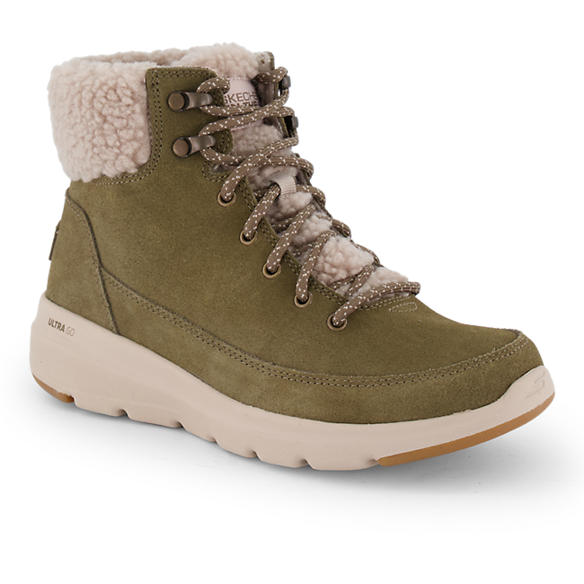 Skechers Glacial Ultra Damen Schnürboot Grün VZ7388 Skechers Glacial Ultra Damen Schnürboot Grün VZ7388