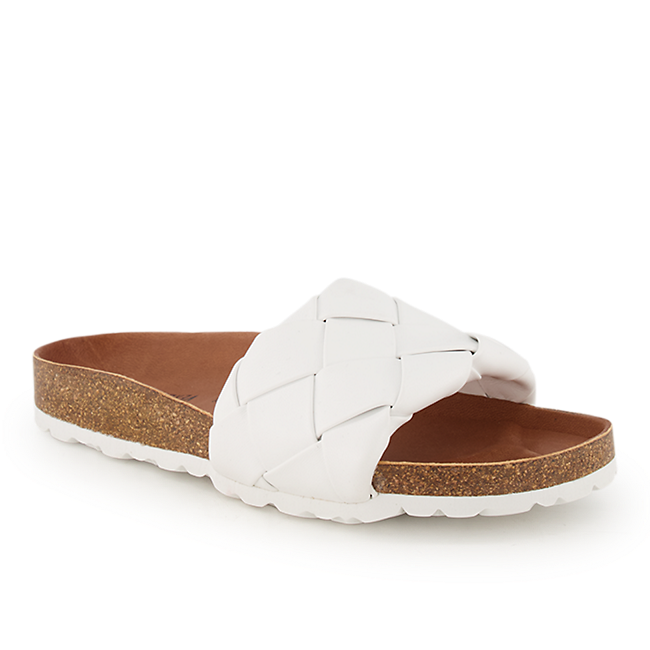 Verbenas Rope Damen Pantolette Weiss
