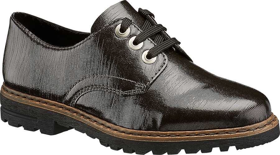 Dans Femmes Ligne Avantageux Boutique En Lacet De La Anthracite Prix Acheter Chaussure À Rieker PXwnO80k
